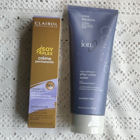 CLAIROL Lavender Ice Hair Color (10V) and ION after-color sealer - Picture 1 of 2